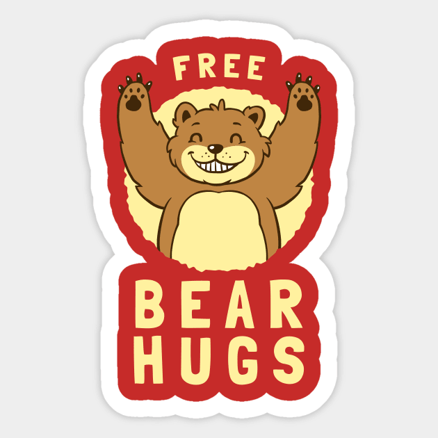 Free Bear Hugs Sticker by dumbshirts